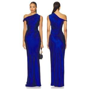 Amanda Uprichard Modesto Maxi Dress Silk Party Formal Prom Gala Wedding Guest M